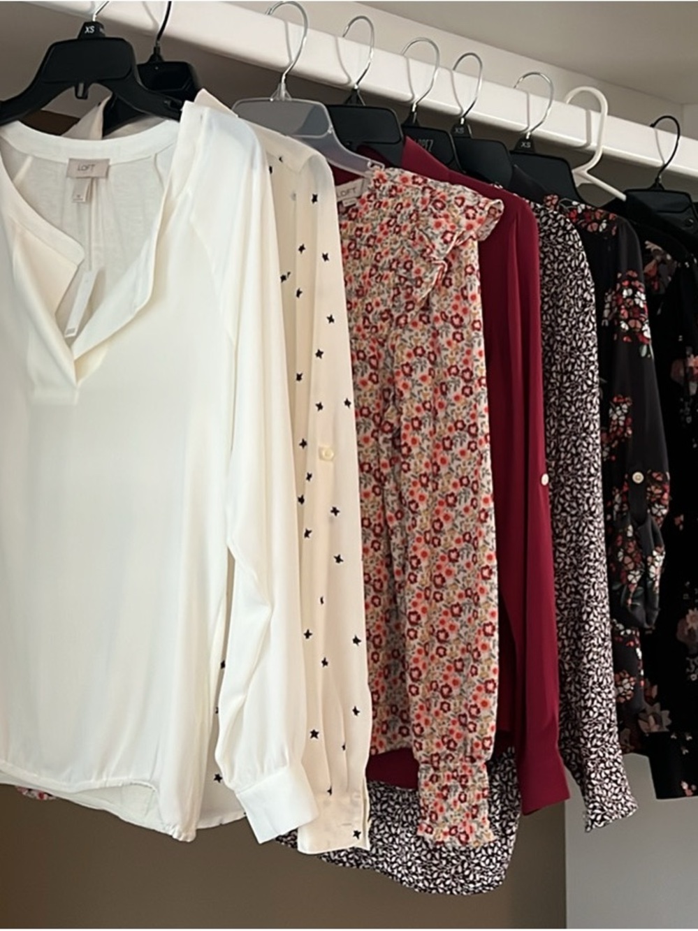LOFT Long Sleeve Blouses